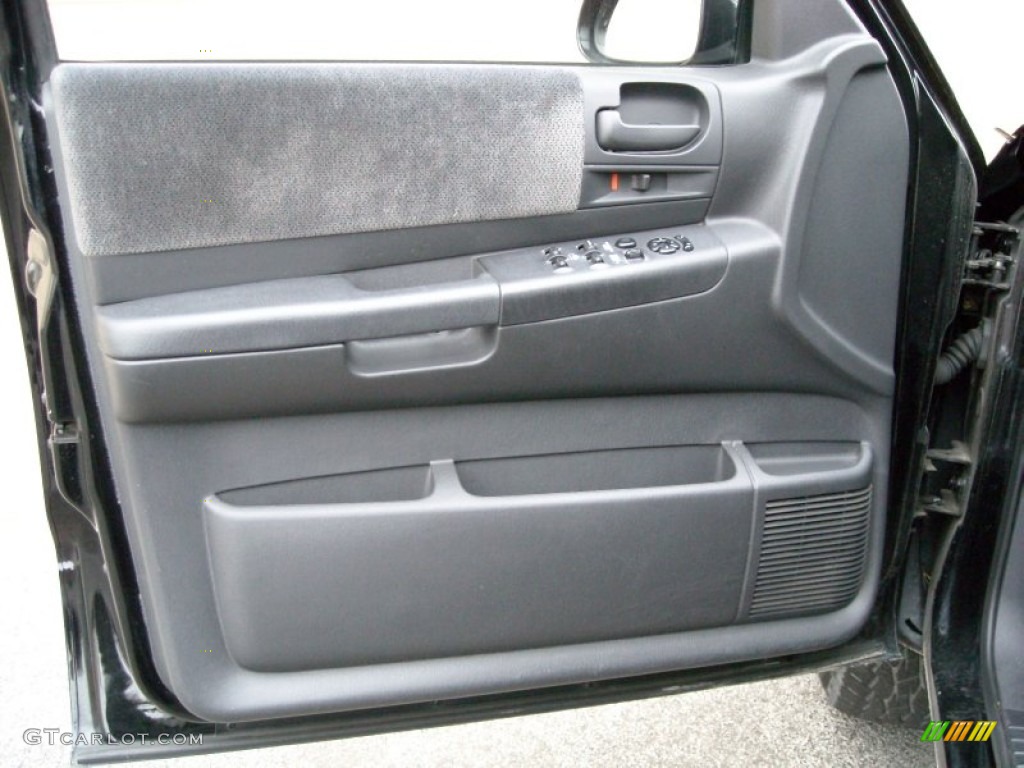 2003 Dodge Dakota SLT Quad Cab 4x4 Dark Slate Gray Door Panel Photo #74085350