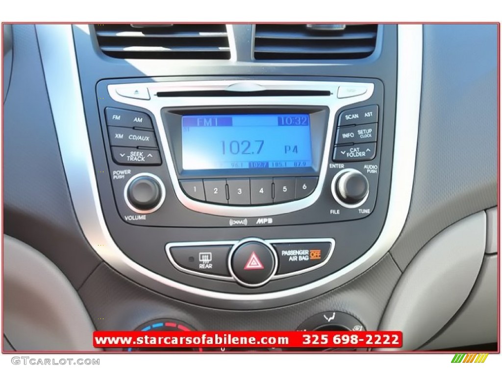 2013 Accent GS 5 Door - Clearwater Blue / Gray photo #27