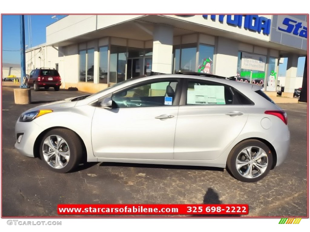 2013 Elantra GT - Silver / Black photo #2