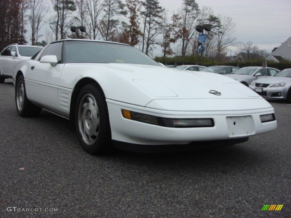 1993 Corvette Coupe - Arctic White / Black photo #1