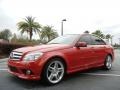 Mars Red 2010 Mercedes-Benz C 300 Sport Exterior