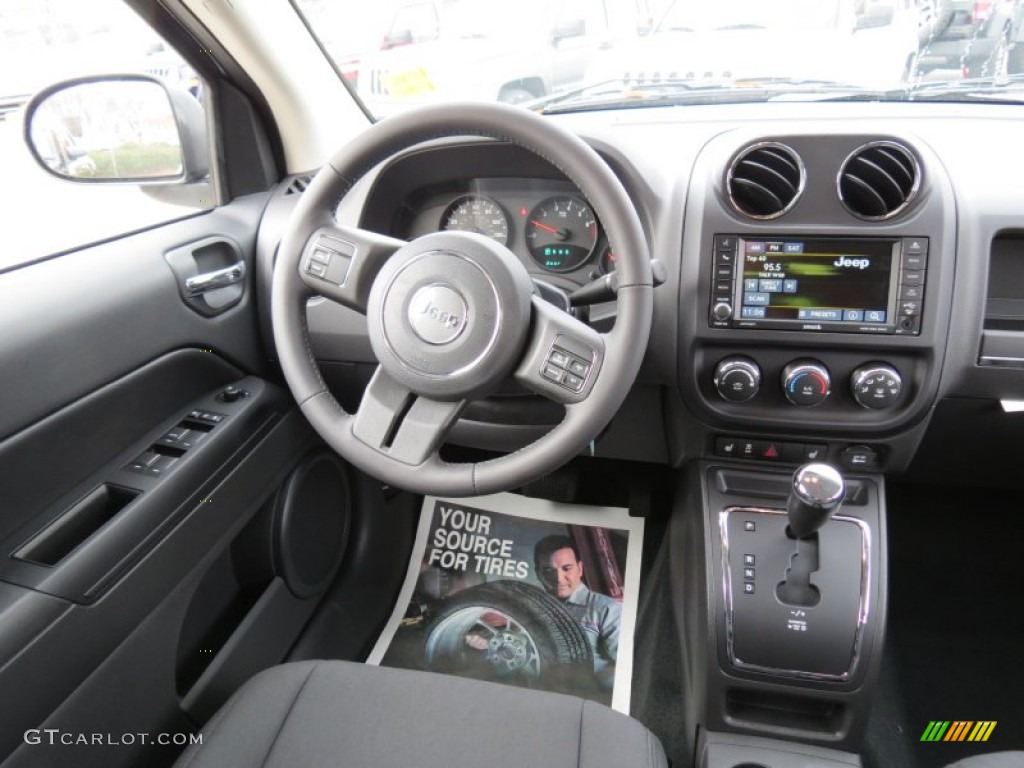 2013 Jeep Compass Latitude Dark Slate Gray Dashboard Photo #74087333