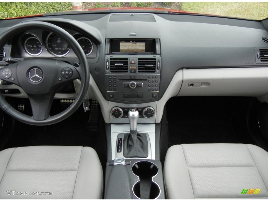 2010 Mercedes-Benz C 300 Sport Grey/Black Dashboard Photo #74087642
