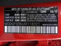 590: Mars Red 2010 Mercedes-Benz C 300 Sport Color Code