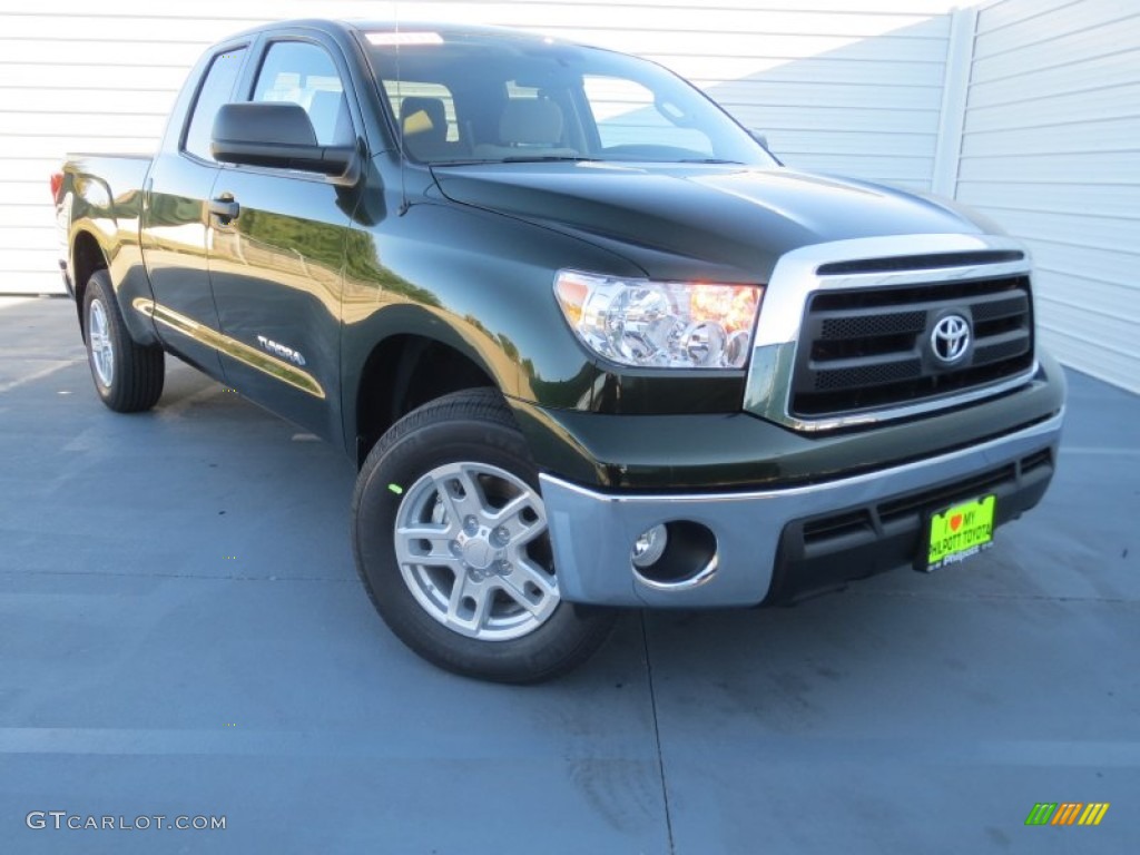 2013 Tundra Double Cab 4x4 - Spruce Green Mica / Sand Beige photo #1