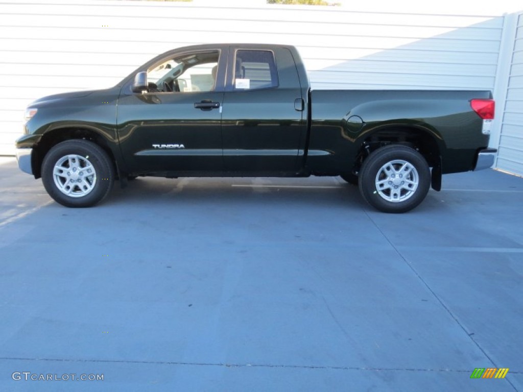 2013 Tundra Double Cab 4x4 - Spruce Green Mica / Sand Beige photo #5