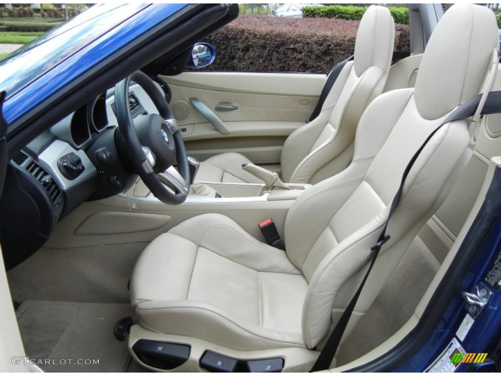 Beige Interior 2007 BMW Z4 3.0si Roadster Photo #74088191