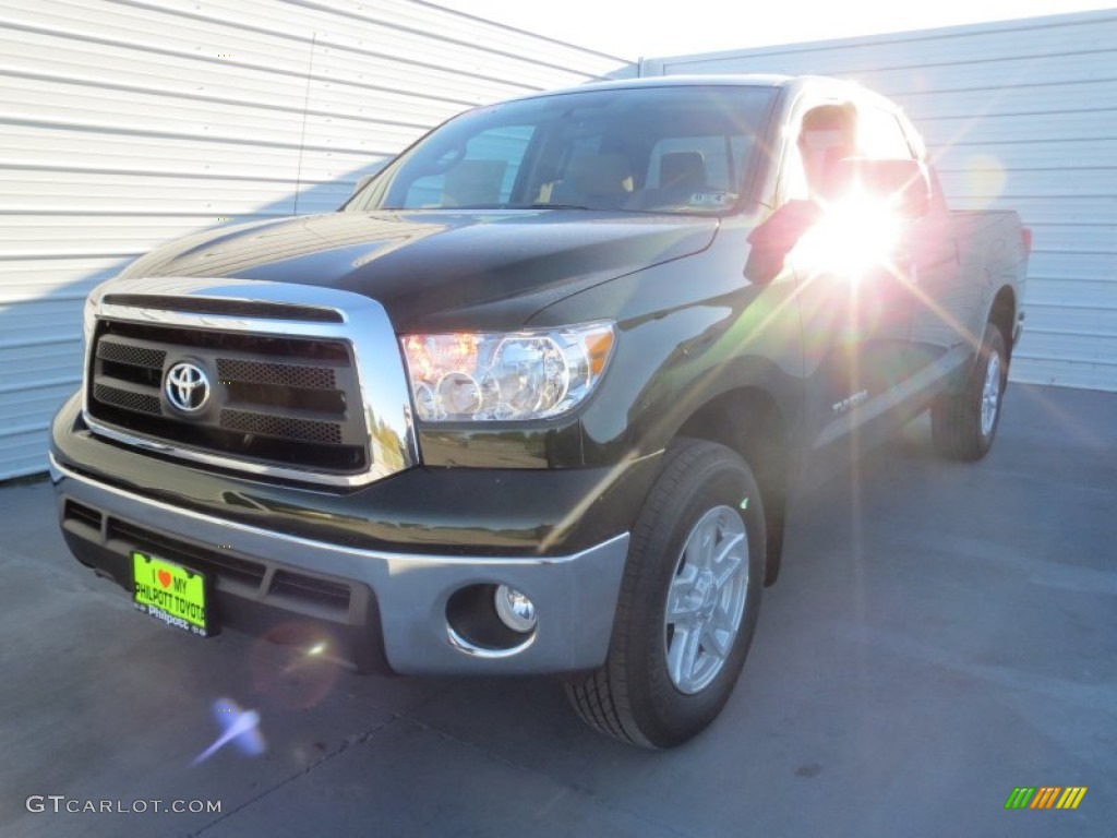 2013 Tundra Double Cab 4x4 - Spruce Green Mica / Sand Beige photo #6