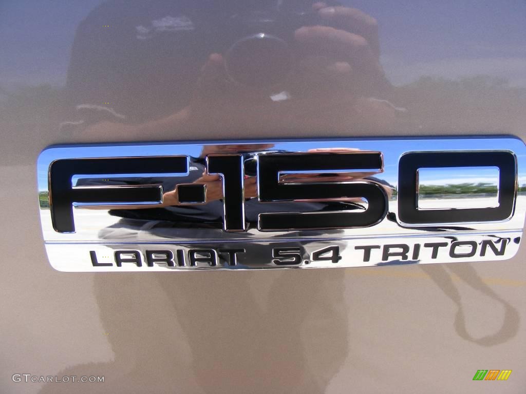 2004 F150 Lariat SuperCrew 4x4 - Arizona Beige Metallic / Black/Medium Flint photo #19