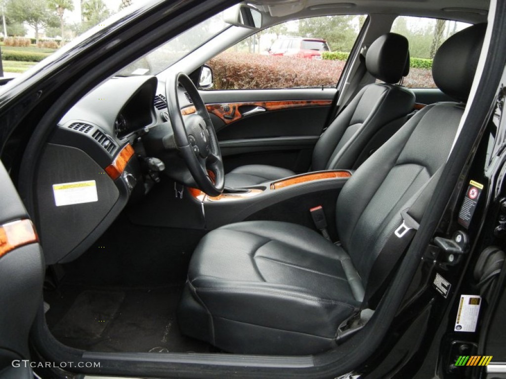 Black Interior 2007 Mercedes-Benz E 350 Sedan Photo #74088674