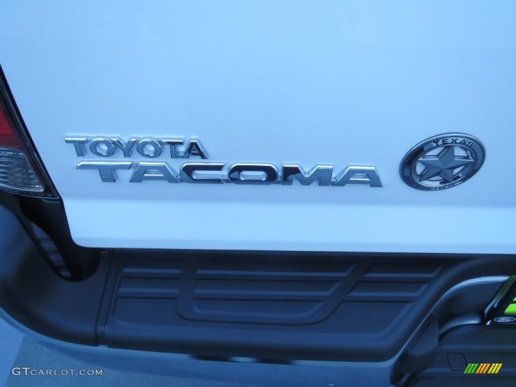 2013 Tacoma SR5 Prerunner Double Cab - Super White / Graphite photo #14