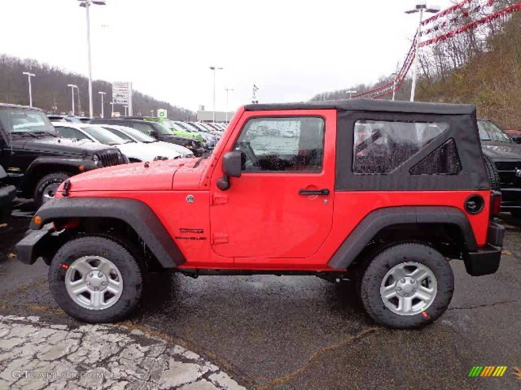 Rock Lobster Red 2013 Jeep Wrangler Sport 4x4 Exterior Photo #74089787