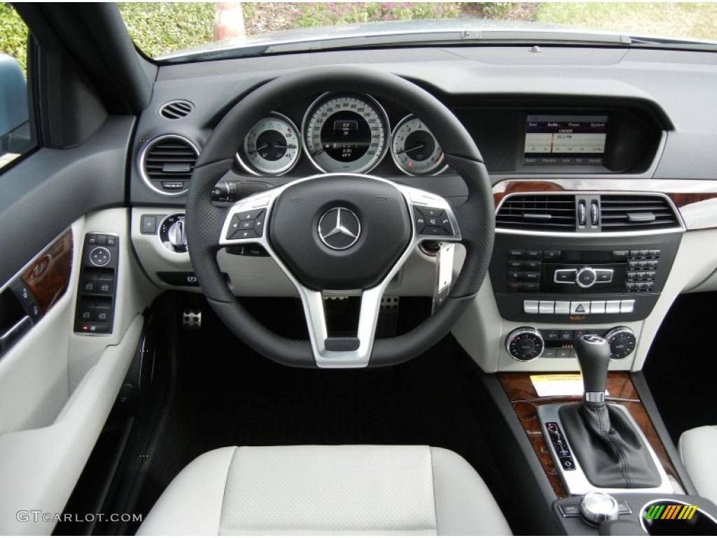 2013 Mercedes-Benz C 250 Sport Ash/Black Dashboard Photo #74089944