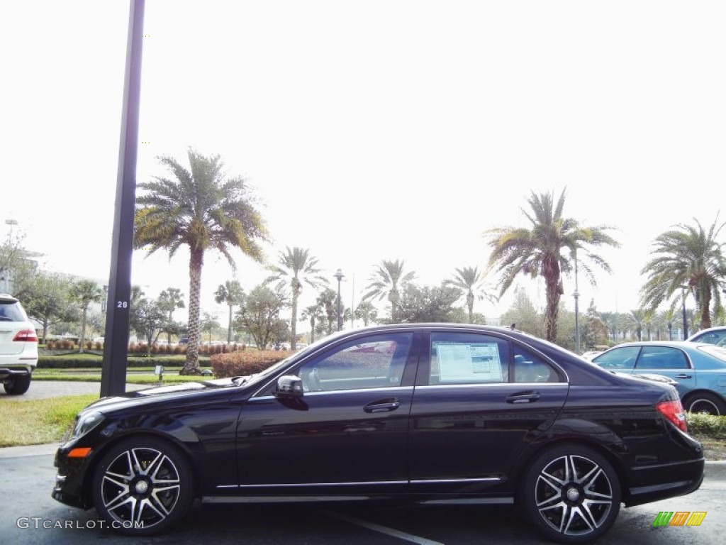 Black 2013 Mercedes-Benz C 250 Sport Exterior Photo #74090335