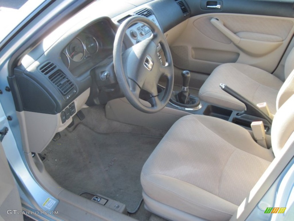 Beige Interior 2003 Honda Civic Hybrid Sedan Photo 74090591