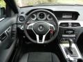 Black/Red Stitch w/DINAMICA Inserts Dashboard Photo for 2013 Mercedes-Benz C #74091143
