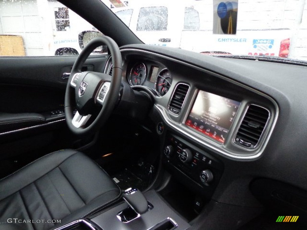 Black Interior 2013 Dodge Charger SXT Plus AWD Photo #74091503