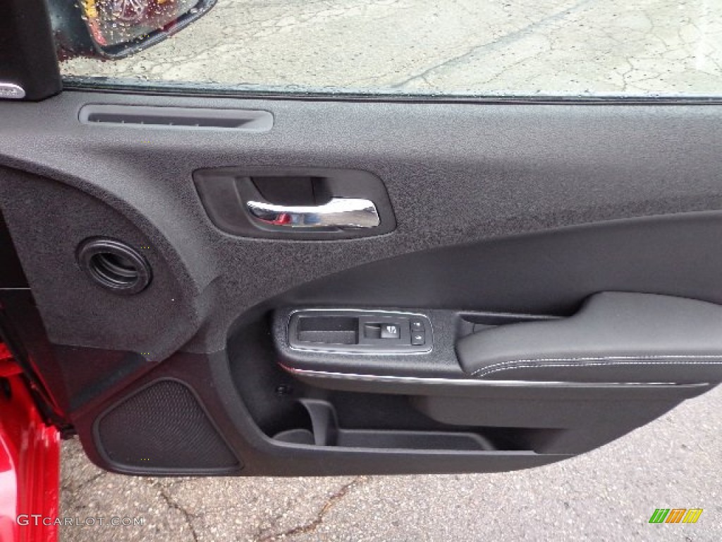 2013 Dodge Charger SXT Plus AWD Black Door Panel Photo #74091512