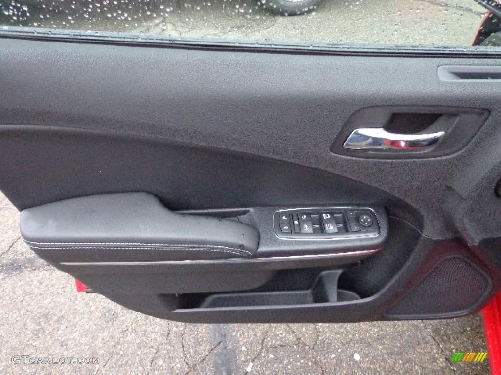 2013 Dodge Charger SXT Plus AWD Black Door Panel Photo #74091590