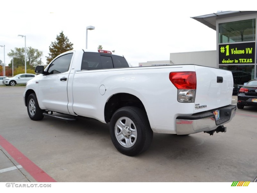 2007 Tundra SR5 Regular Cab - Super White / Graphite Gray photo #3