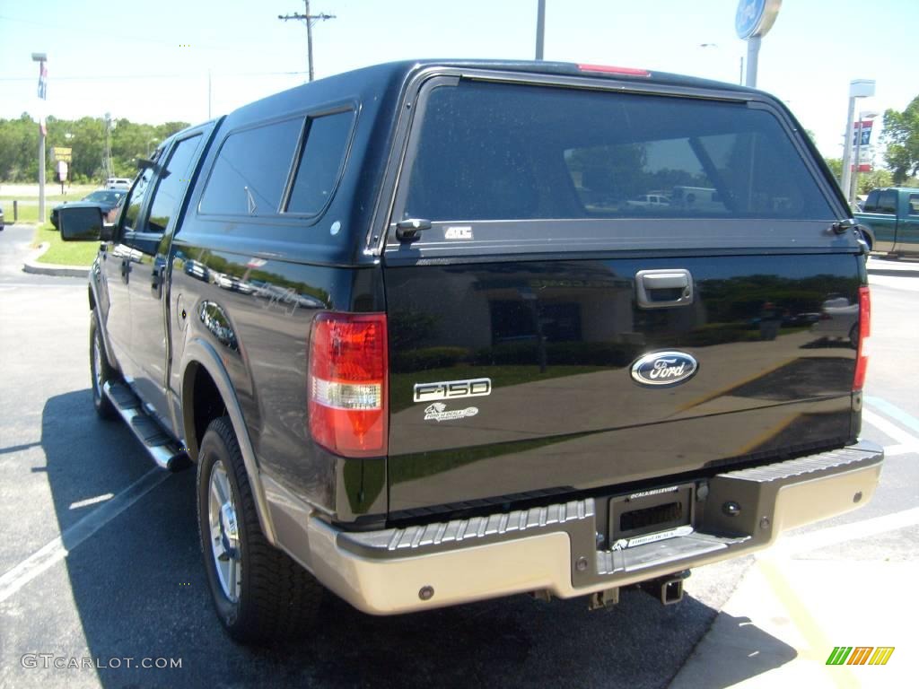 2006 F150 Lariat SuperCrew 4x4 - Black / Tan photo #5