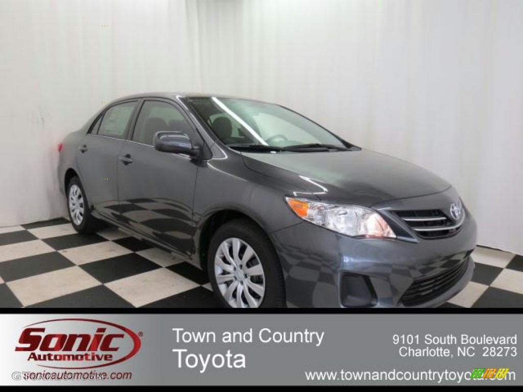 2013 Corolla LE - Magnetic Gray Metallic / Ash photo #1