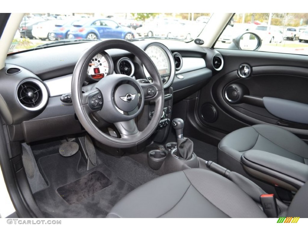 Carbon Black Interior 2011 Mini Cooper Hardtop Photo #74093549