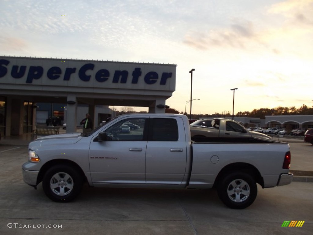 2011 Ram 1500 SLT Quad Cab - Bright Silver Metallic / Dark Slate Gray/Medium Graystone photo #5