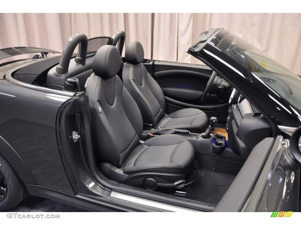 Carbon Black Interior 2013 Mini Cooper Roadster Photo #74094038