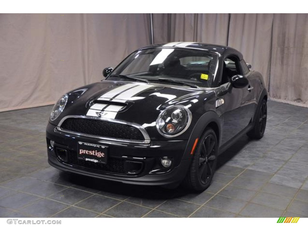 2013 Cooper S Coupe - Midnight Black Metallic / Carbon Black photo #1