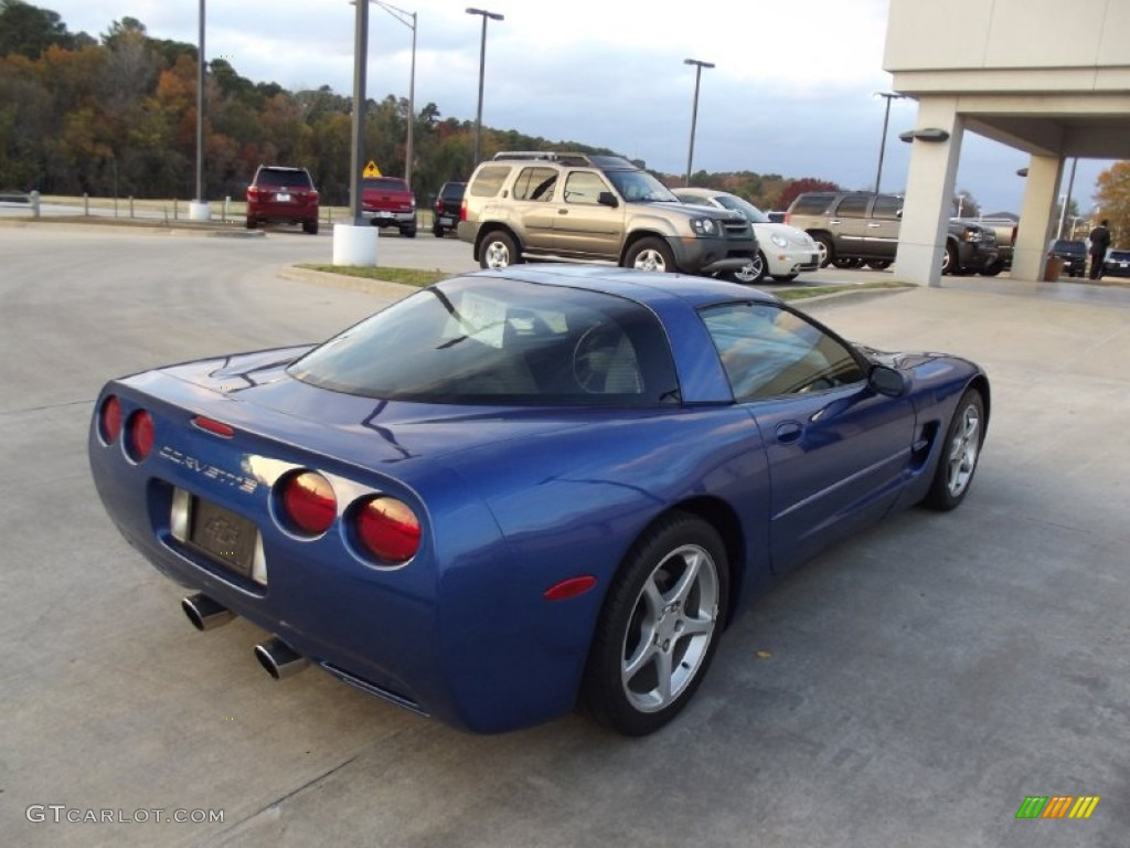 2002 Corvette Coupe - Electron Blue Metallic / Light Oak photo #3