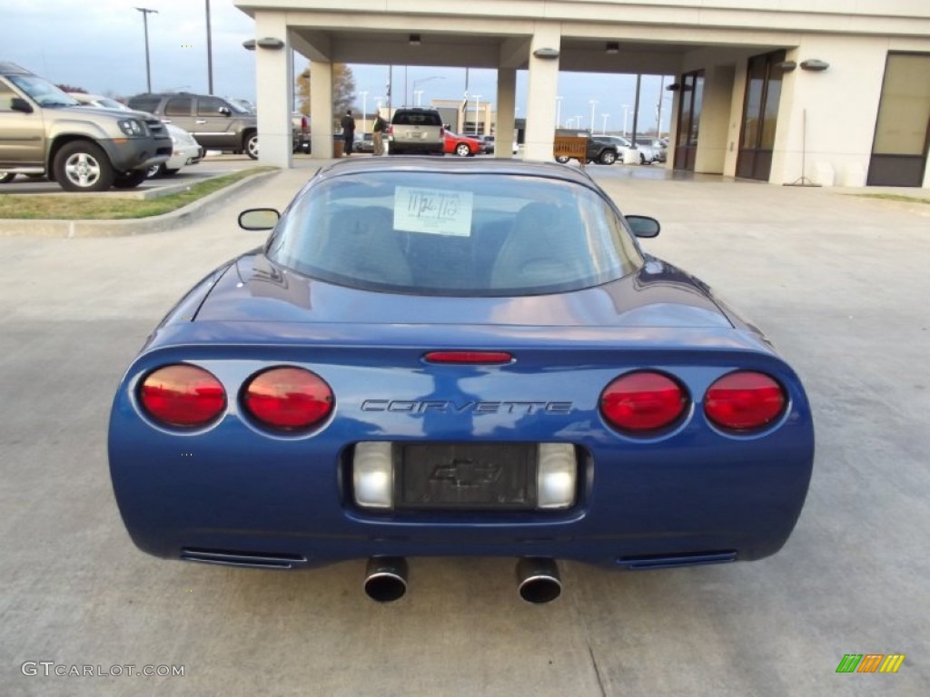 2002 Corvette Coupe - Electron Blue Metallic / Light Oak photo #8