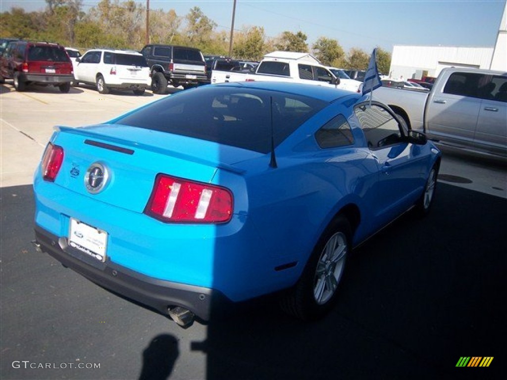 2012 Mustang V6 Coupe - Grabber Blue / Charcoal Black photo #5