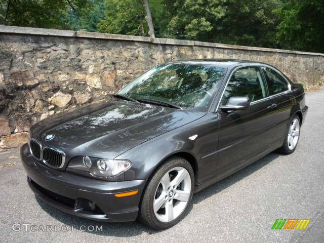 2006 3 Series 325i Coupe - Sparkling Graphite Metallic / Black photo #3