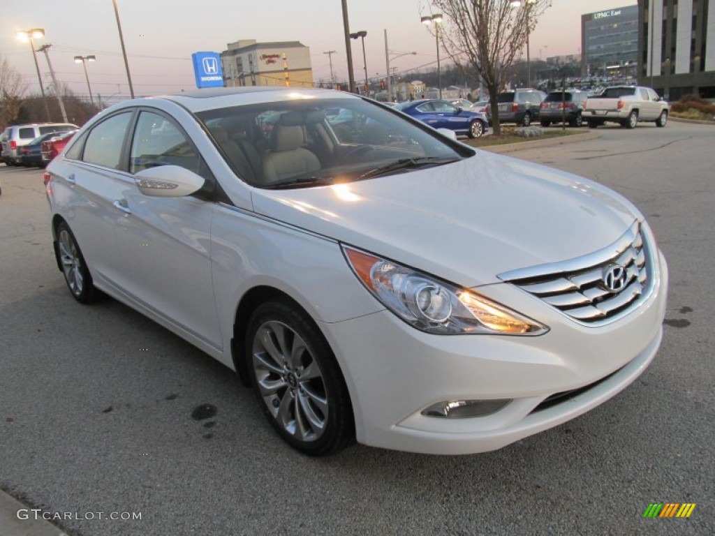 2011 Sonata Limited 2.0T - Shimmering White / Camel photo #5