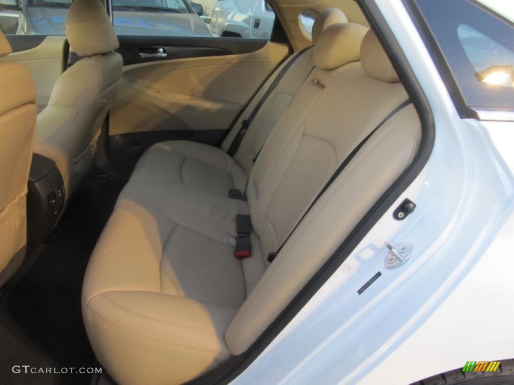 2011 Sonata Limited 2.0T - Shimmering White / Camel photo #10