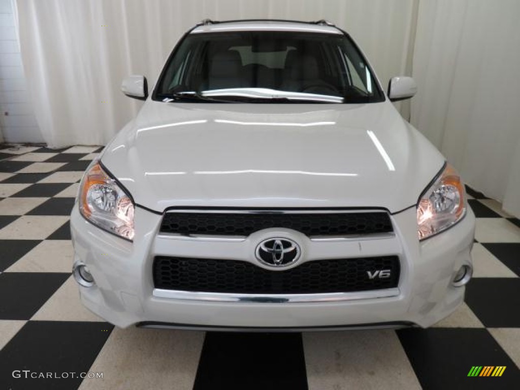 2012 RAV4 V6 Limited - Blizzard White Pearl / Sand Beige photo #2