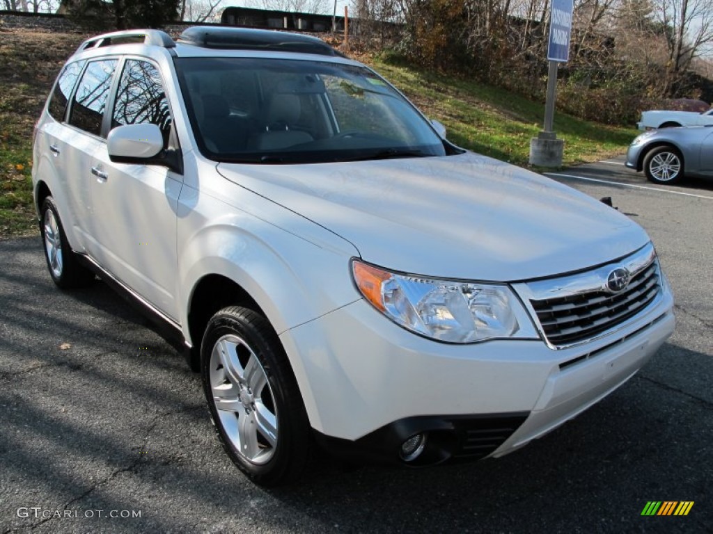 2009 Forester 2.5 X Limited - Satin White Pearl / Platinum photo #4