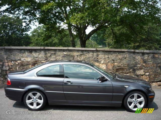 2006 3 Series 325i Coupe - Sparkling Graphite Metallic / Black photo #10