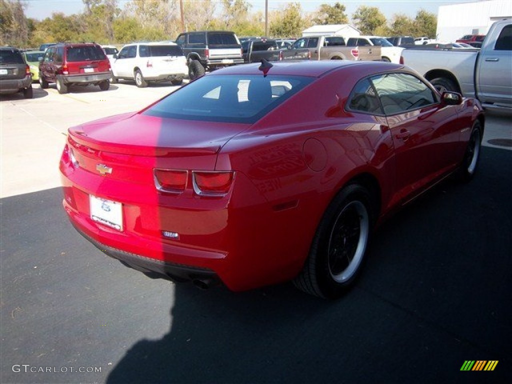 2011 Camaro LS Coupe - Victory Red / Black photo #5