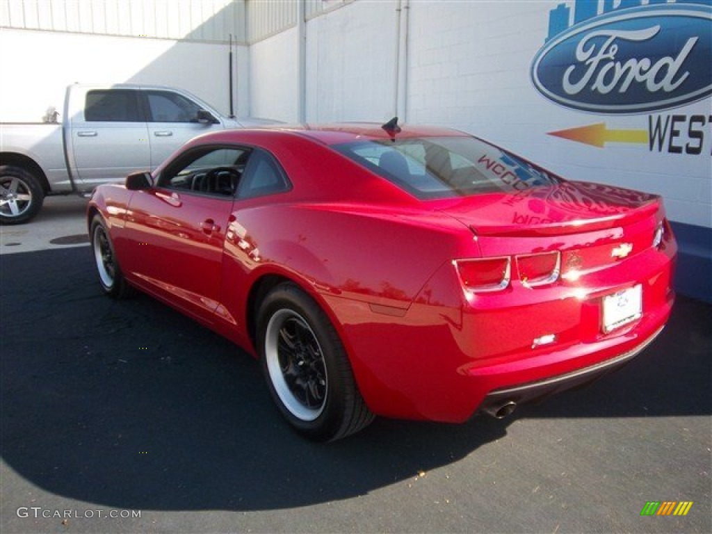 2011 Camaro LS Coupe - Victory Red / Black photo #7