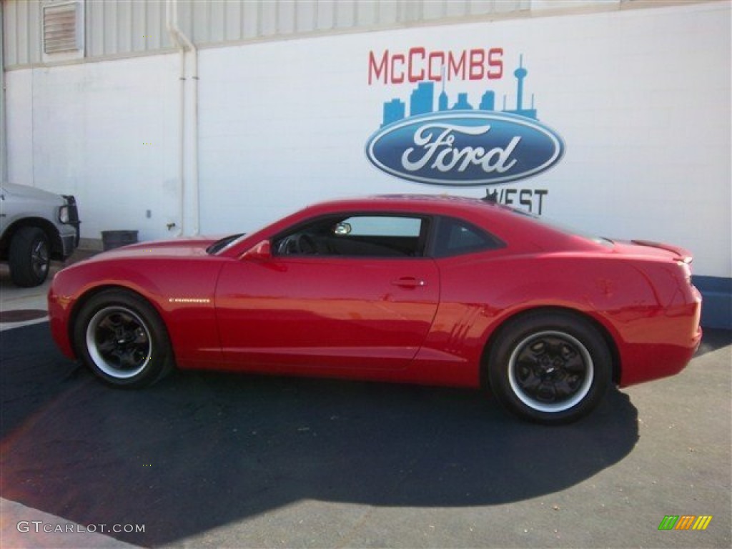 2011 Camaro LS Coupe - Victory Red / Black photo #8