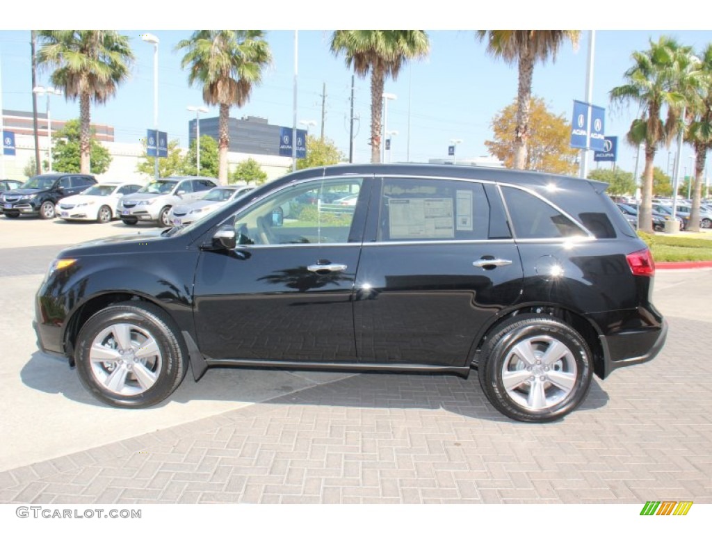2013 MDX SH-AWD - Crystal Black Pearl / Parchment photo #4