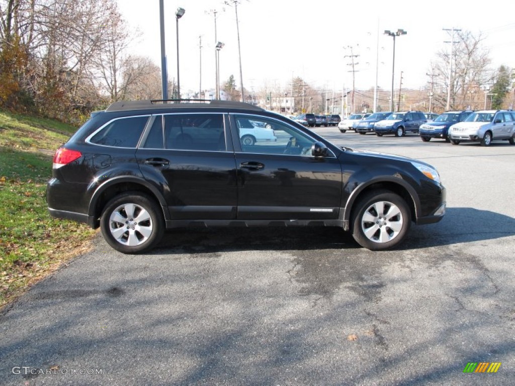 2011 Outback 2.5i Premium Wagon - Crystal Black Silica / Off Black photo #5