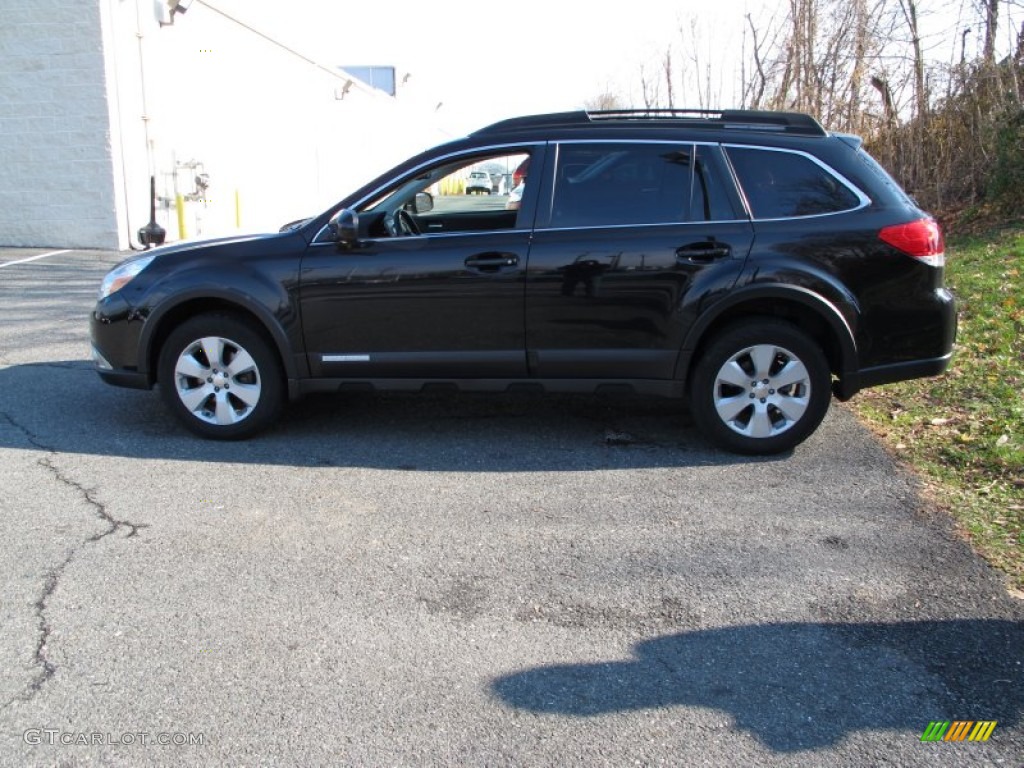 2011 Outback 2.5i Premium Wagon - Crystal Black Silica / Off Black photo #9