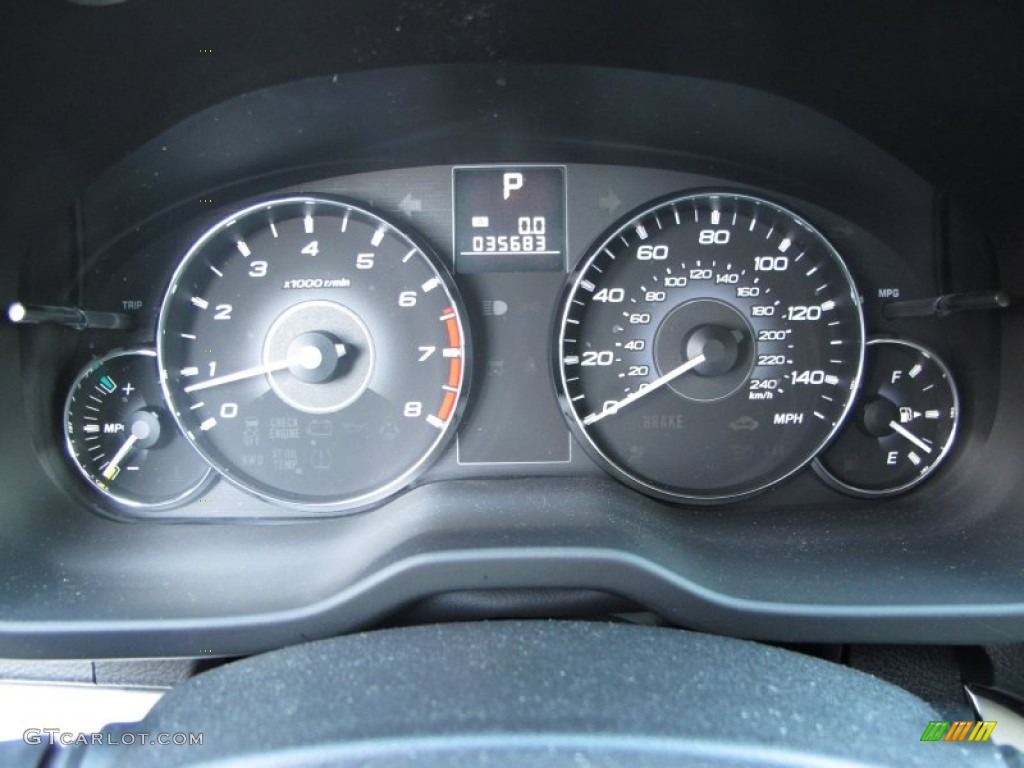 2011 Outback 2.5i Premium Wagon - Crystal Black Silica / Off Black photo #26