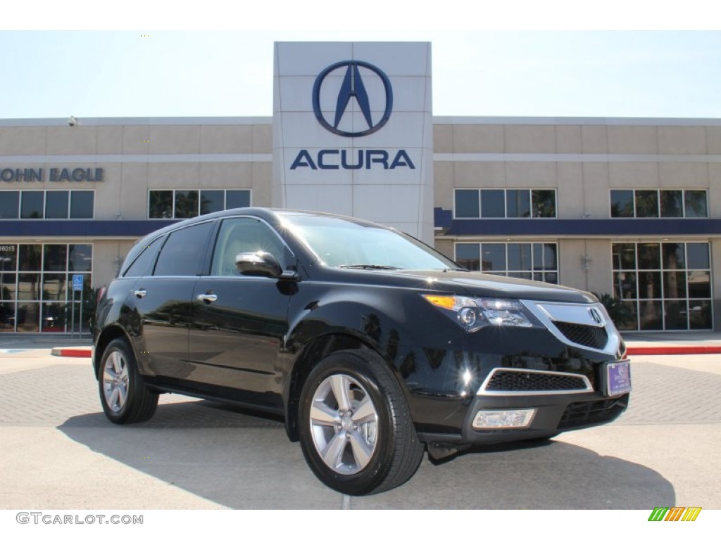 2013 MDX SH-AWD - Crystal Black Pearl / Parchment photo #1