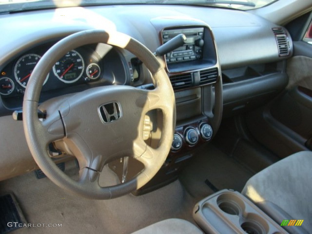 2003 CR-V EX 4WD - Chianti Red Pearl / Saddle photo #9