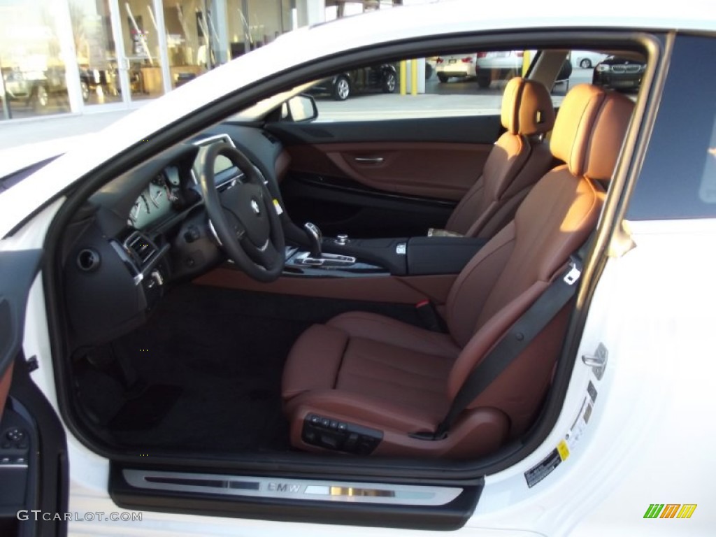 Cinnamon Brown Interior 2013 BMW 6 Series 640i Coupe Photo #74103042