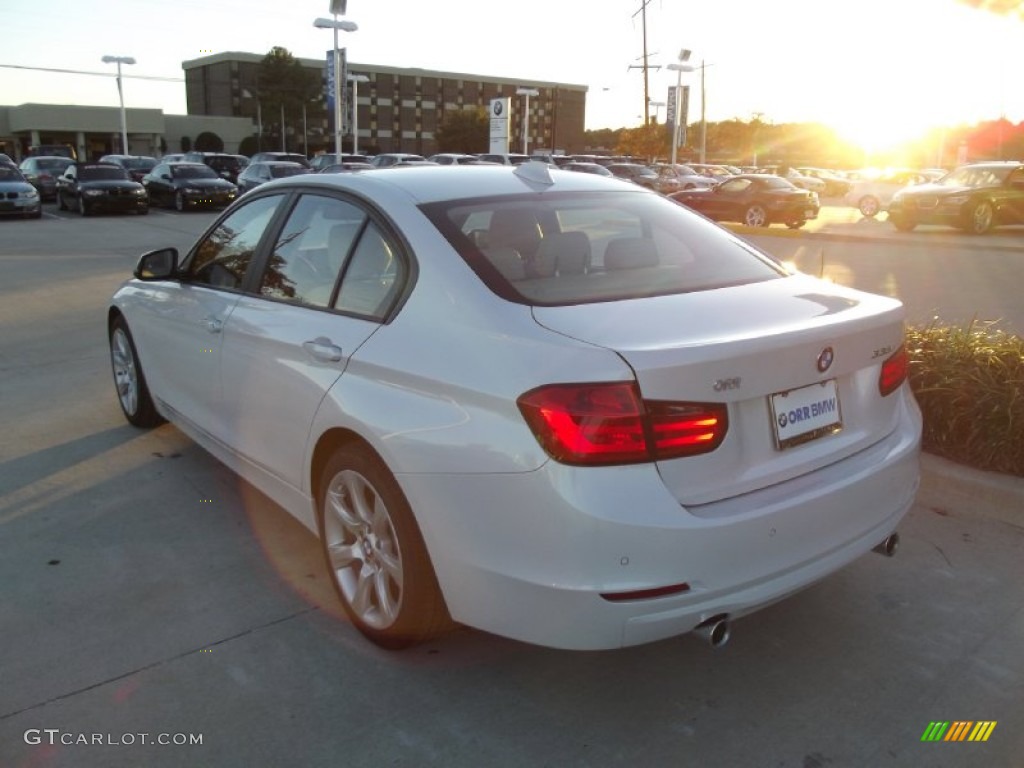 2013 3 Series 335i Sedan - Mineral White Metallic / Venetian Beige photo #4